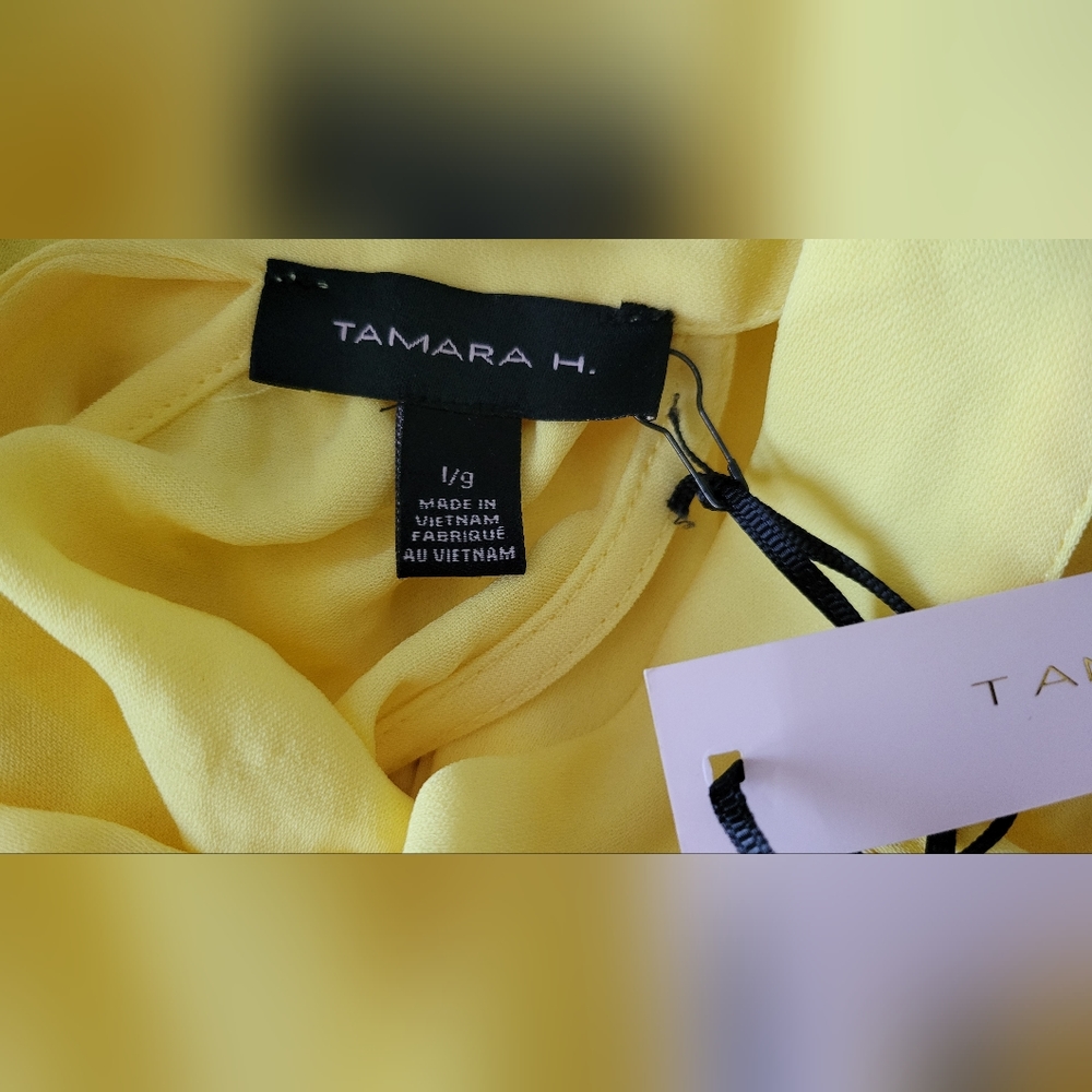 NWT Sunshine Yellow Halter Top - Size Large - Picture 5 of 10